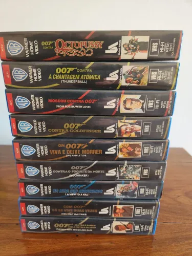 9 Fitas (filmes) VHS Coleção 007 perfeitas