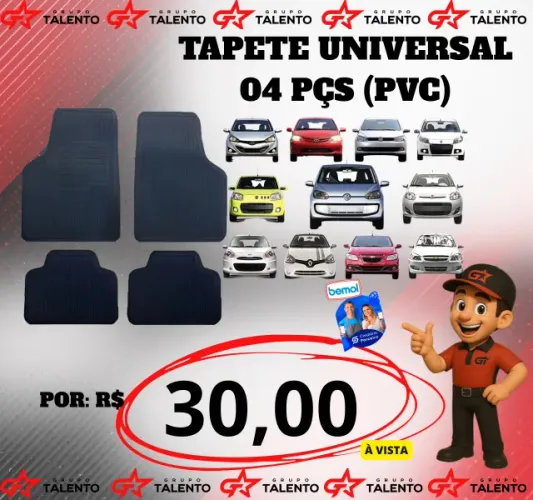 TAPETE UNIVERSAL PVC(4PÇS)