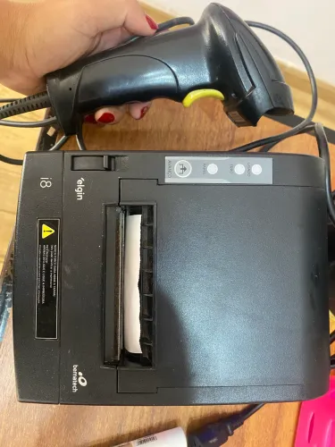 Impressora Elgin + leitor cod de barras