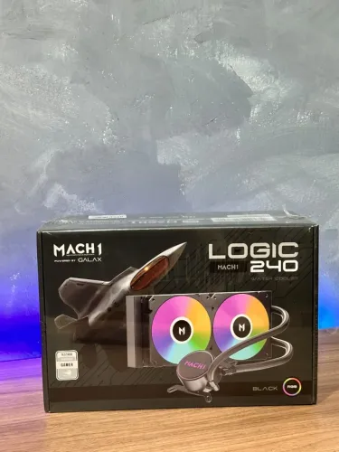 Watercooler Galax Logic Mach 1 240mm Black - RGB (PARCELAMOS EM ATÉ 12x)