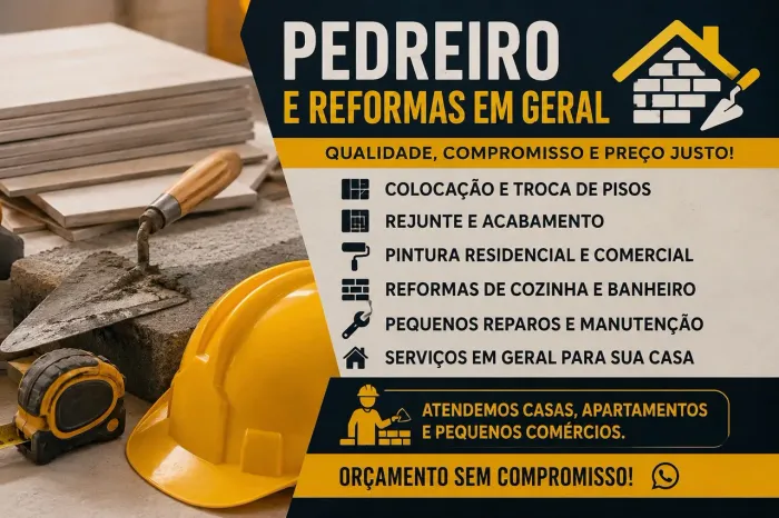 Pedreiro - Reformas 