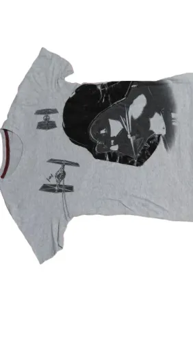 Camiseta Star Wars Darth Vader Cinza - Estampa Frontal, Algodão