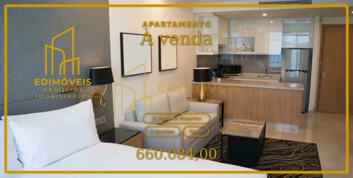 Praia de Itaparica: Apartamento quarto e sala com excelente aproveitamento