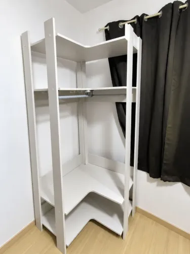 Closet de Canto Completa Móveis Branco - Excelente Estado