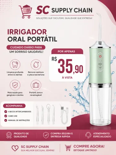 IRRIGADOR ORAL PORTÁTIL 