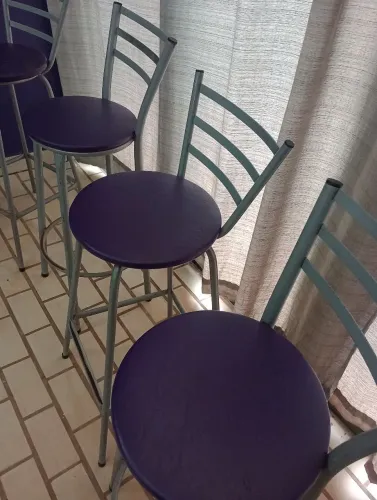 Banquetas com Base de Ferro - 10 unidades - 44,00 cada