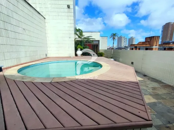 Cobertura Penthouse com piscina, 3 dormitórios, Enseada, Guarujá