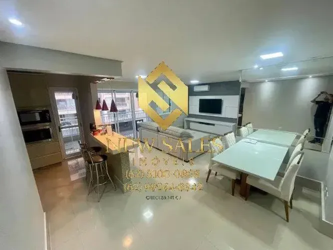 Apartamento- 3 quartos, 106m², 2 vagas- Goiânia 2
