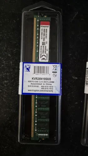 MEMÓRIA RAM DDR4 NOVA DA KINGSTON LACRADA 