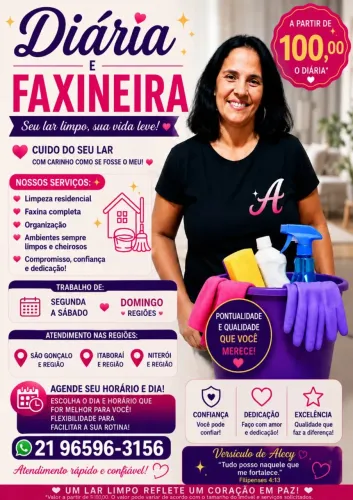 diarista e faxineiira 