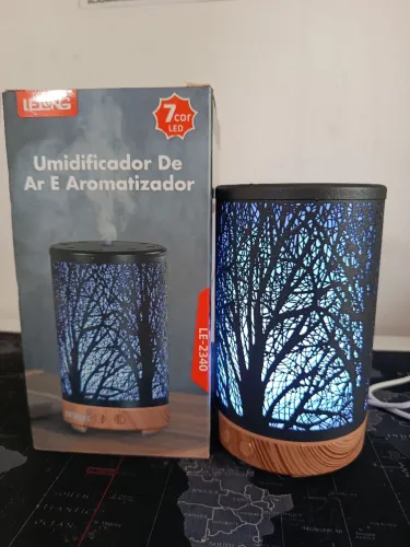 Umidificador de ar e aromatizador com led RGB 7 cores / MEGA PROMOÇÃO