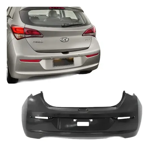 Parachoque Traseiro Hyundai Hb20 Hatch 2016 2017 2018 2019