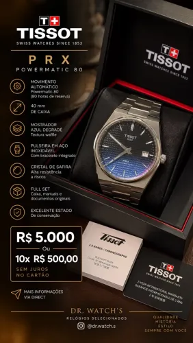 Tissot PRX Powermatic 80 Full set