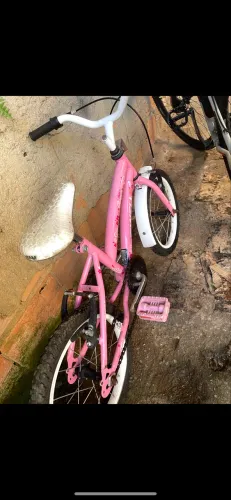 Bicicleta infantil rosa aro 16