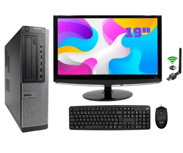 Computador Completo Dell 3010 Core i3 de 3ª Gr 8gb Ddr3 Hd 500 Wifi Mouse Teclado Monitor