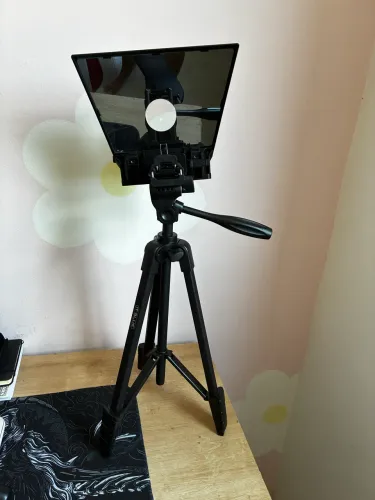 Teleprompter + Tripé + Acessórios 