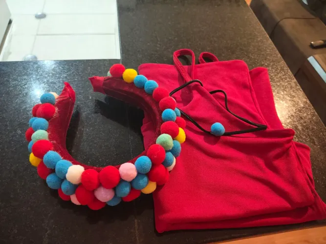 Tiara carnaval pompom