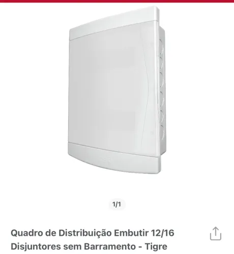 Caixa de distribuição  tigre 