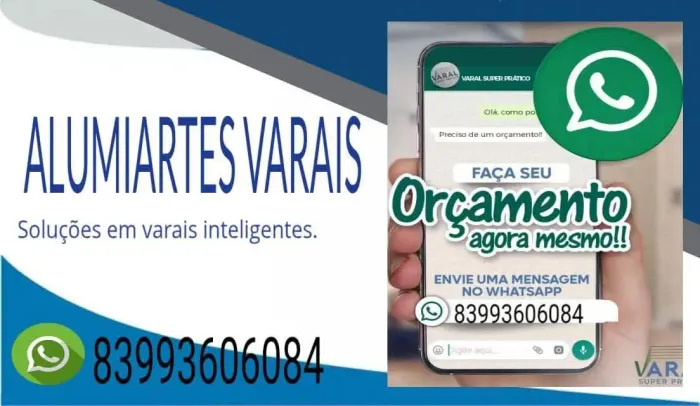 Varal de parede ou teto.