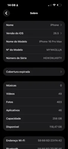 Vendo ou troco iPhone 16 pro max 256 GB