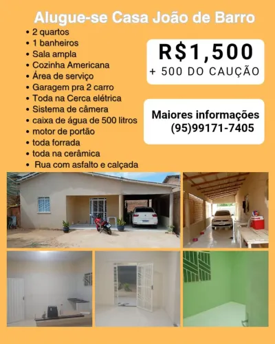 Aluga-se uma casa no João de barro