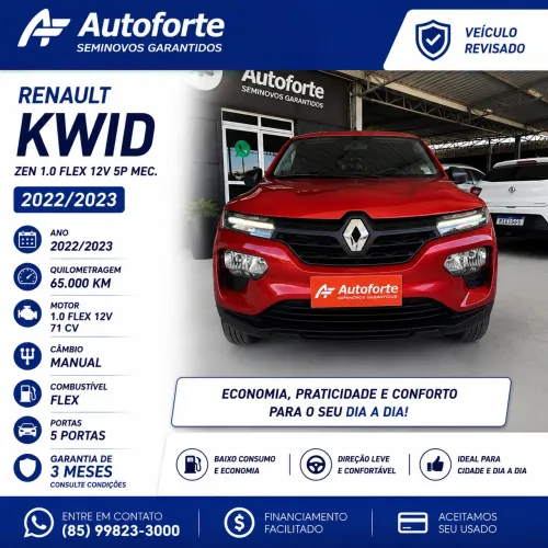 Renault Kwid Zen 1.0 Flex 12V 5P Mec. 2023