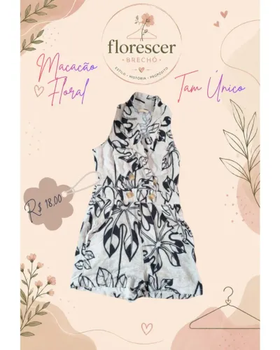 Macacão floral