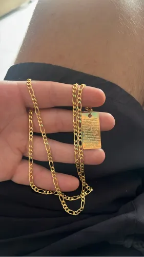 Corrente Banha a ouro 18k corrente 70cm + pingente banhados a ouro 18k