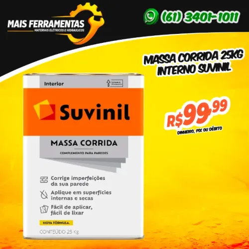 Massa Corrida 25Kg Interno Suvinil