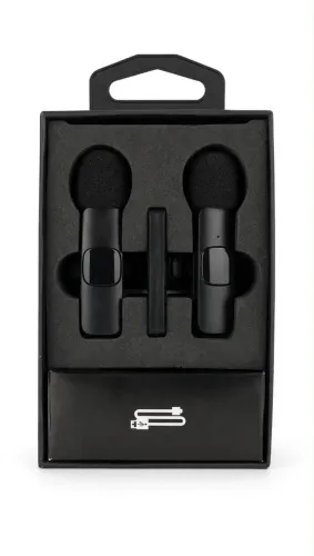 Kit 2 Microfones Lapela Sem Fio K9 Wireless USB-C Type-C - 20m - Usei 1 Vez