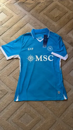 Camisa Napoli Titular 2024/25 Modelo Jogador Tam G - Nova
