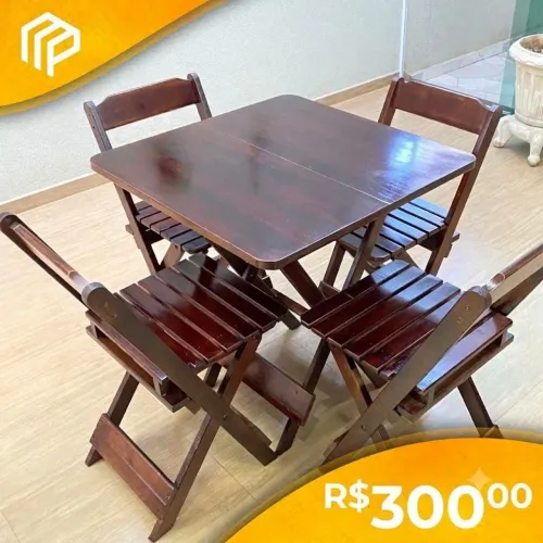 Kit mesa com cadeiras
