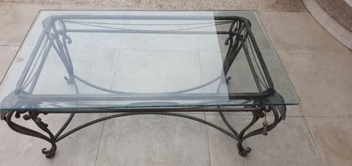 mesa de centro vidro