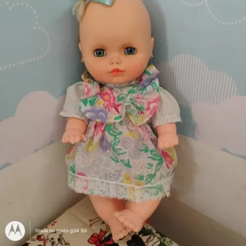 Boneca Antiga Bebê Teteca da Estrela anos 90