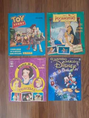 Álbuns de Figurinhas - Disney - 4 unidades