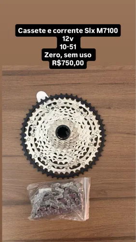 Cassete e corrente Shimano Slx 12v 10-51