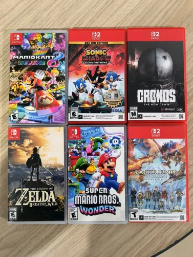 Jogos switch 1 e 2