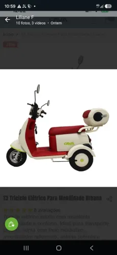Triciclo eletrico CAVALETA