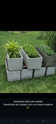 Jardineira retangular