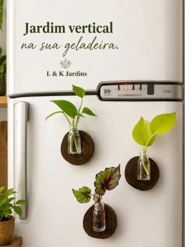 Plantas , imã de geladeira ecológico 