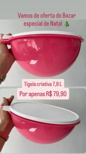 Tigela Tupperware Criativa 7,8L