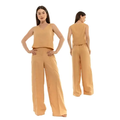 Vendo conjunto feminino blusinha com calça pantalona