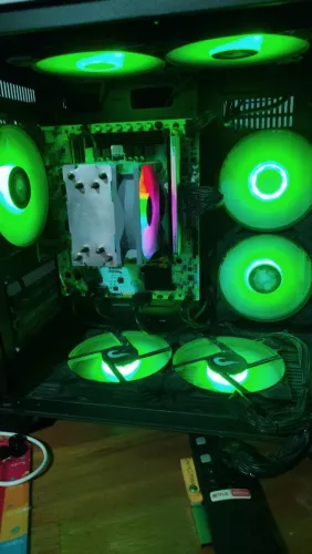 Gabinete aquário+ 6 Fans 120mm Pc Gamer GTA 6 chegando