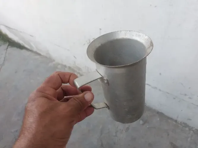 Medidor litro de alumínio 