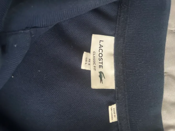 Polo Lacoste azul marinho