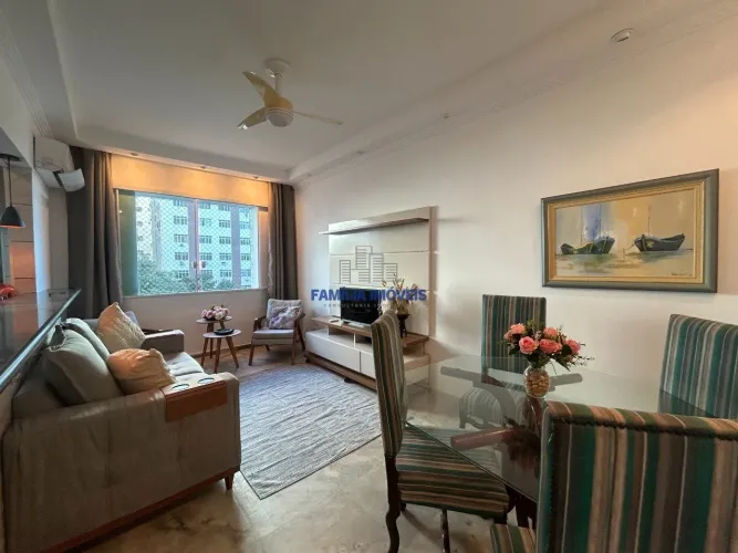 Apartamento mobiliado para alugar 2 quartos José Menino Santos SP
