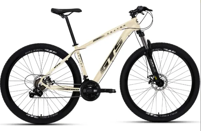 Bicicleta Aro 29 Gts Dexter Cor Bege Com Preto