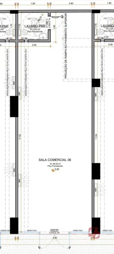 Sala para Locação em Meia Praia, Itapema | 67,6m²