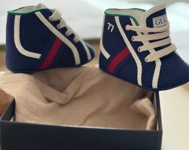 sapato tennis 1977 gucci kids azul