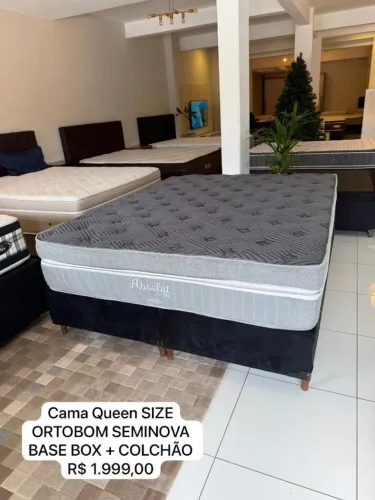 Colchão Queen ORTOBOM PILLOW TOP SEMINOVO - Entrego!